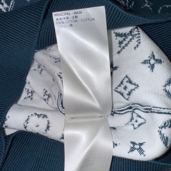 Louis Vuitton Monogram Degrade Blue Canard Teal White Logo Crewneck
Sweater M - Picture 3 of 9